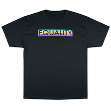 Load image into Gallery viewer, Rainbow Reflective Equality Box Logo Shirt
