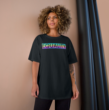 Load image into Gallery viewer, Rainbow Reflective Equality Box Logo Shirt
